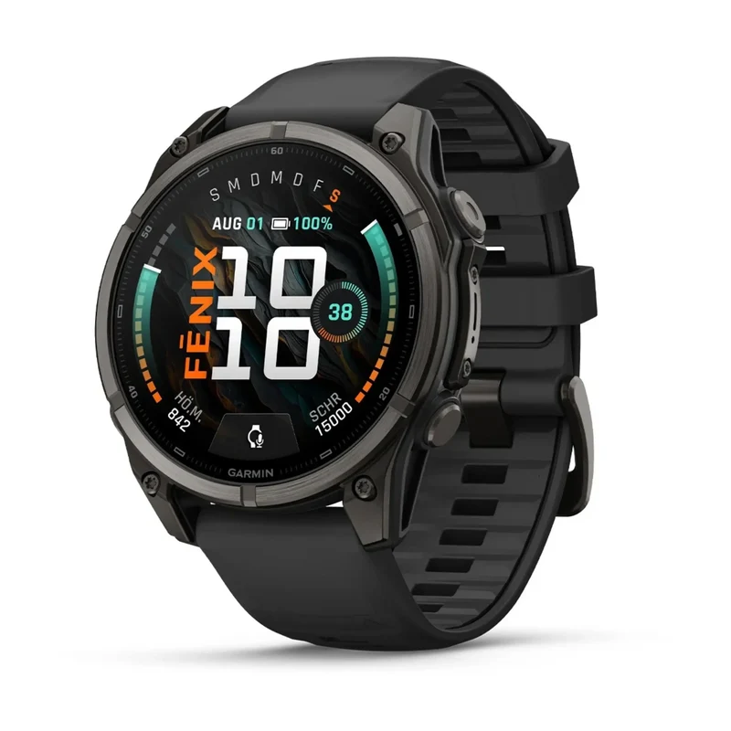 Garmin fenix 9 Schwarz/Carbongrau GPS Sportuhr (47mm)