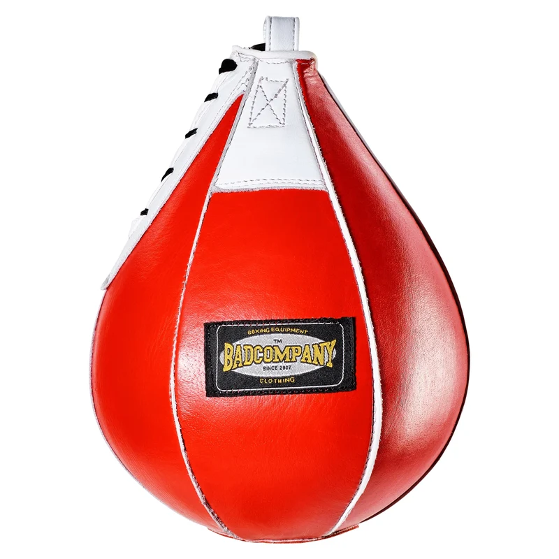 Speedball Plattform mit Leder Boxbirne rot medium I höhenverstellbar I BCA-38