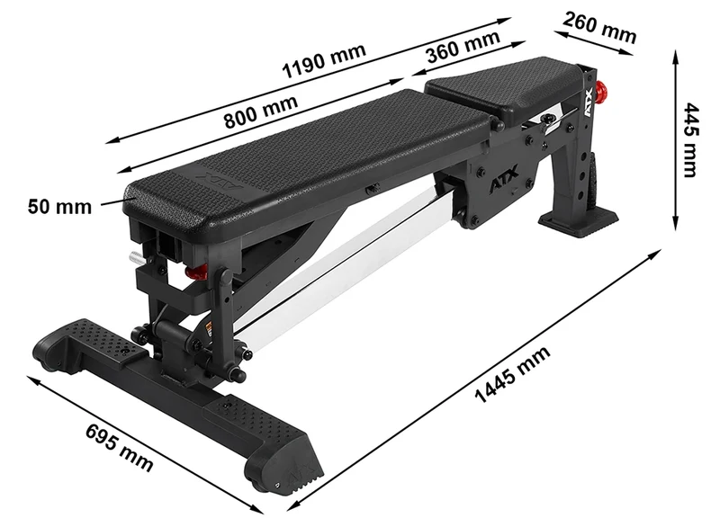 ATX® Verstellbare Hantelbank RAS - PU