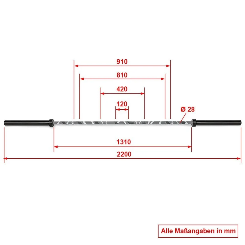 ATX® Camouflage Hybrid Power Bar 220 cm x 50 mm