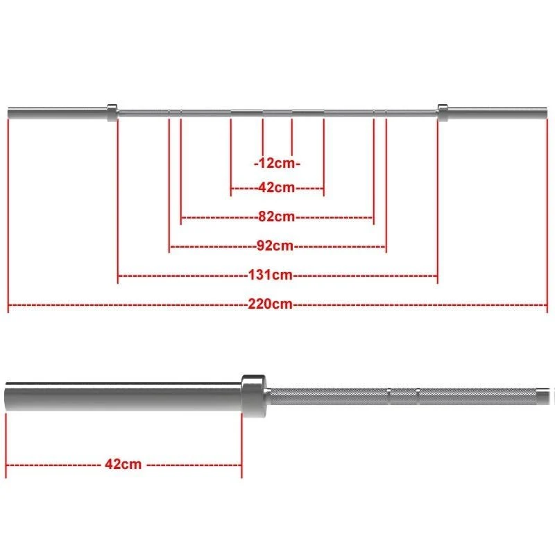 ATX® Bulls Bearing Hybrid Bar 220 cm x 50 mm - Federstahl