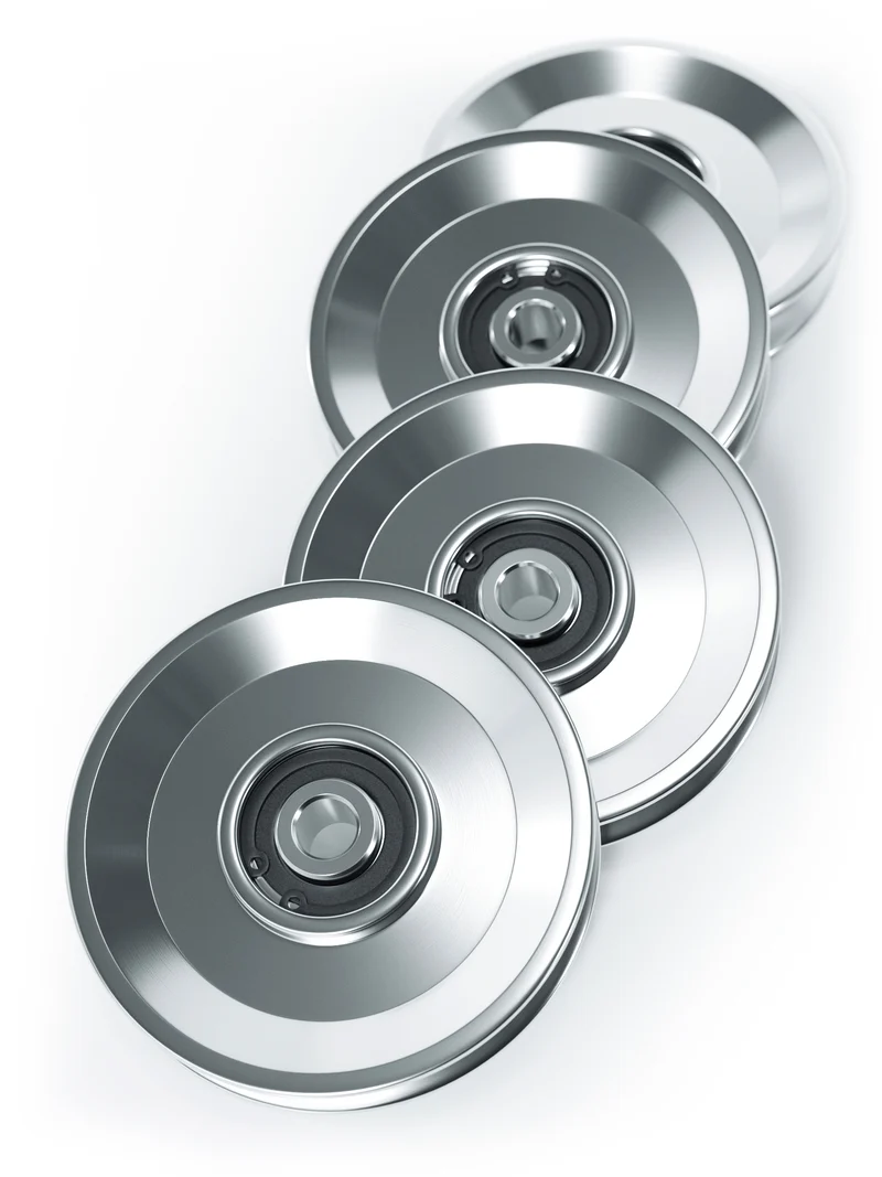 Seilrollen | Aluminium | 105mm | 4 Rollen
