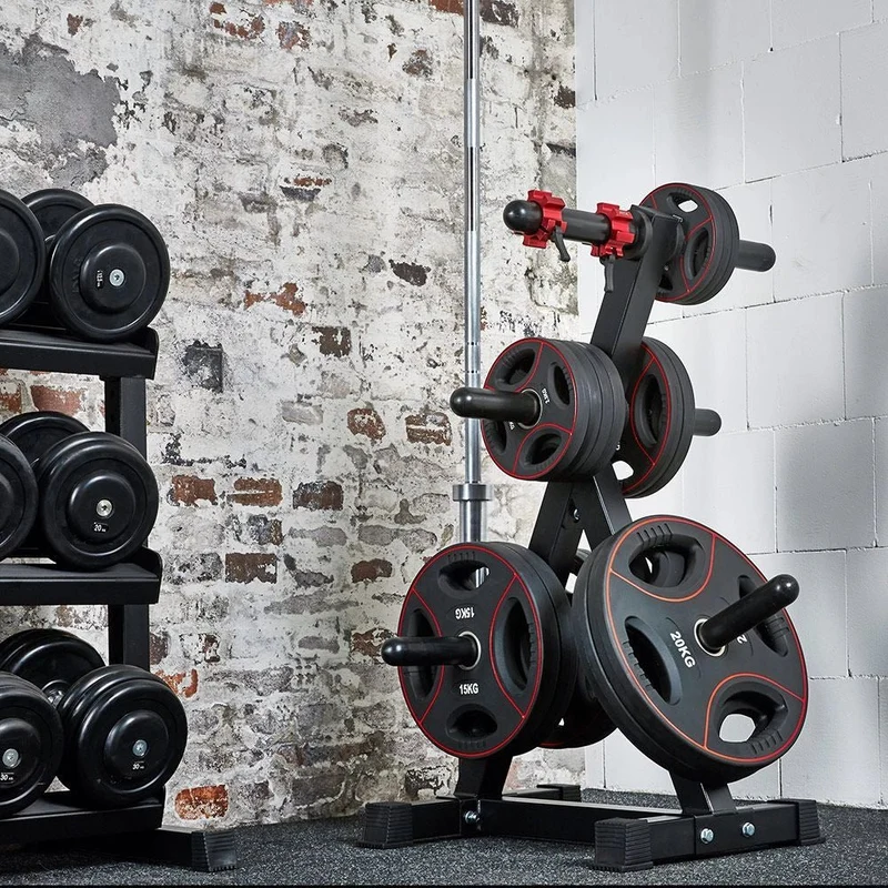 Hantelscheibenständer - Weight Rack 50 mm mit Stangenfach