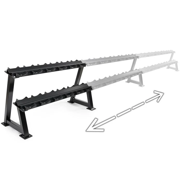Kurzhantelablage mit Ablageschalen - modular erweiterbar