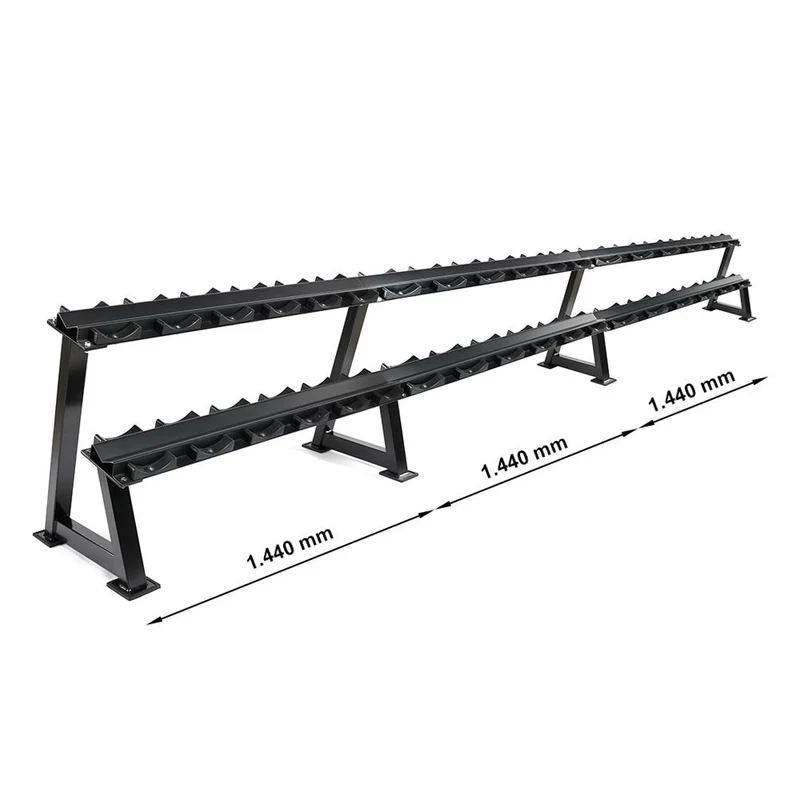 Kurzhantelablage mit Ablageschalen - modular erweiterbar