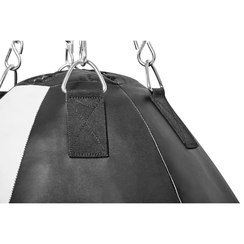 Wrecking Ball Boxsack aus Kunstleder mit Stahlkette