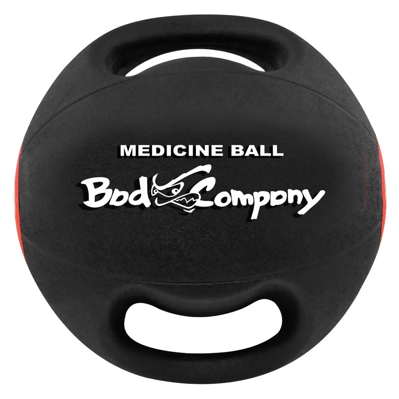 Medizinball mit Doppelgriff aus Gummi 7 kg