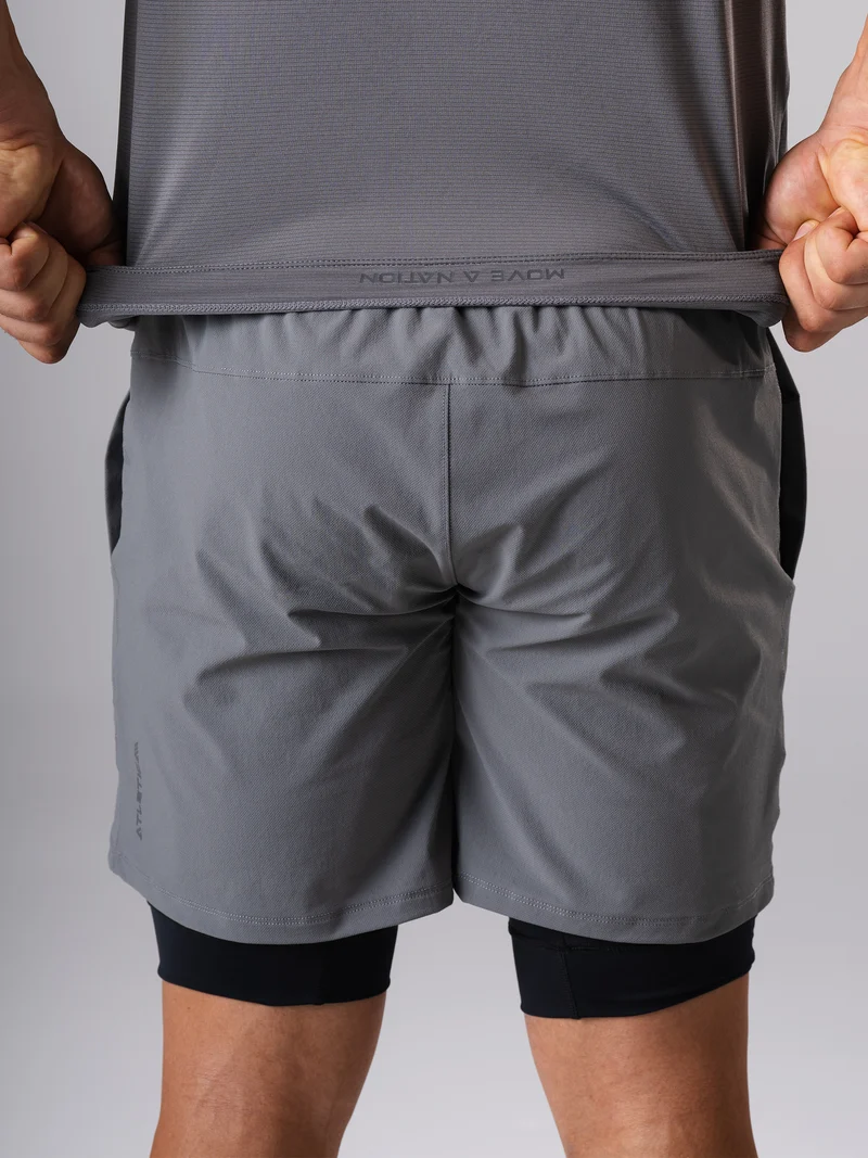 Hard Lift Shorts | CastleRock Grey