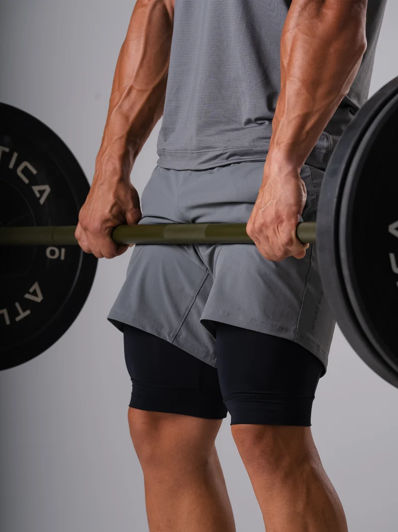 Hard Lift Shorts | CastleRock Grey