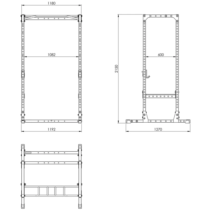 ATX® Power Rack PRX-510 mit Flip Down Spotter - Höhe 195 cm