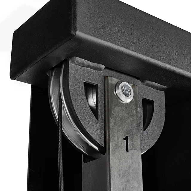 ATX® Duale Wandzugstation - Schwarz - mit 2 x 60 kg Steckgewichten