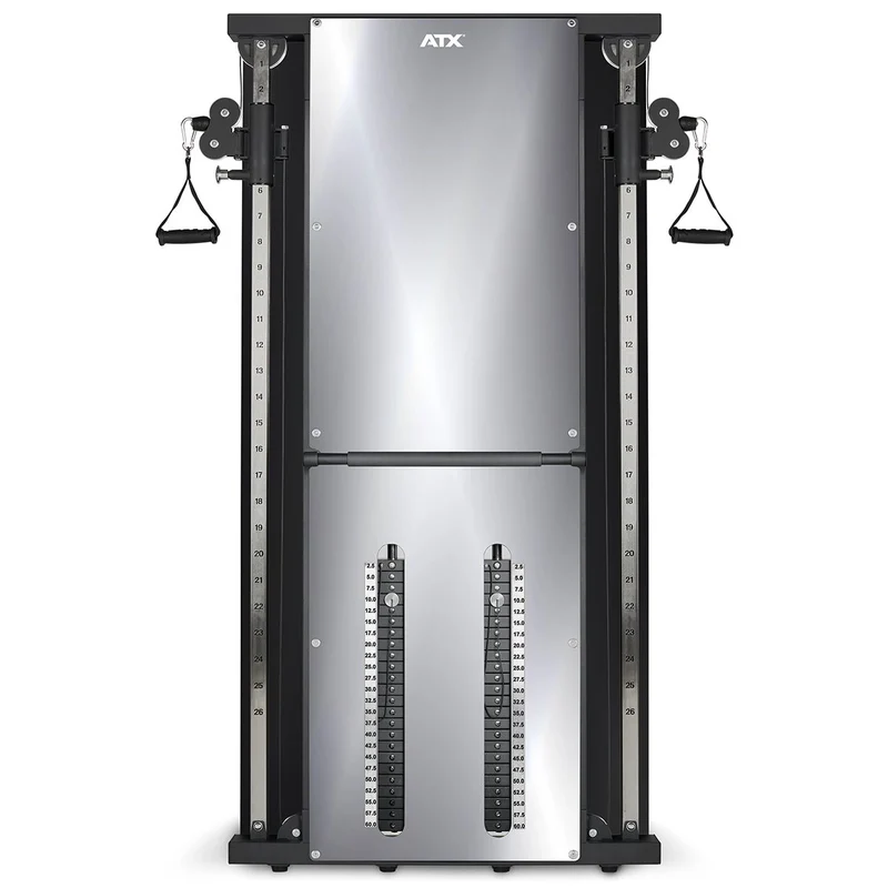 ATX® Duale Wandzugstation - Mirror - mit 2 x 60 kg Steckgewichten