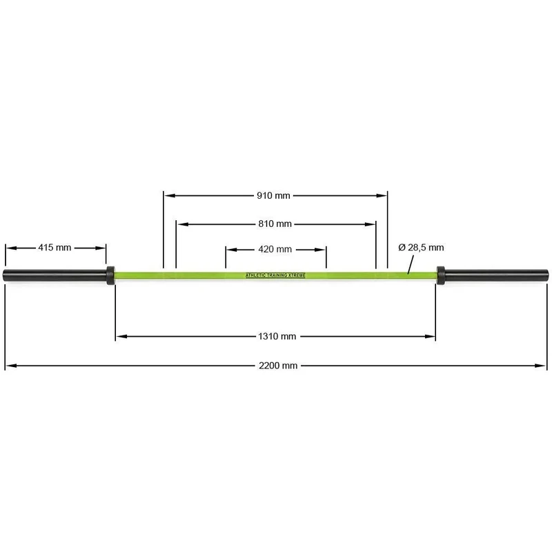 ATX® Multi Power Bar 220 cm x 50 mm - Cerakote (Zombie Green)