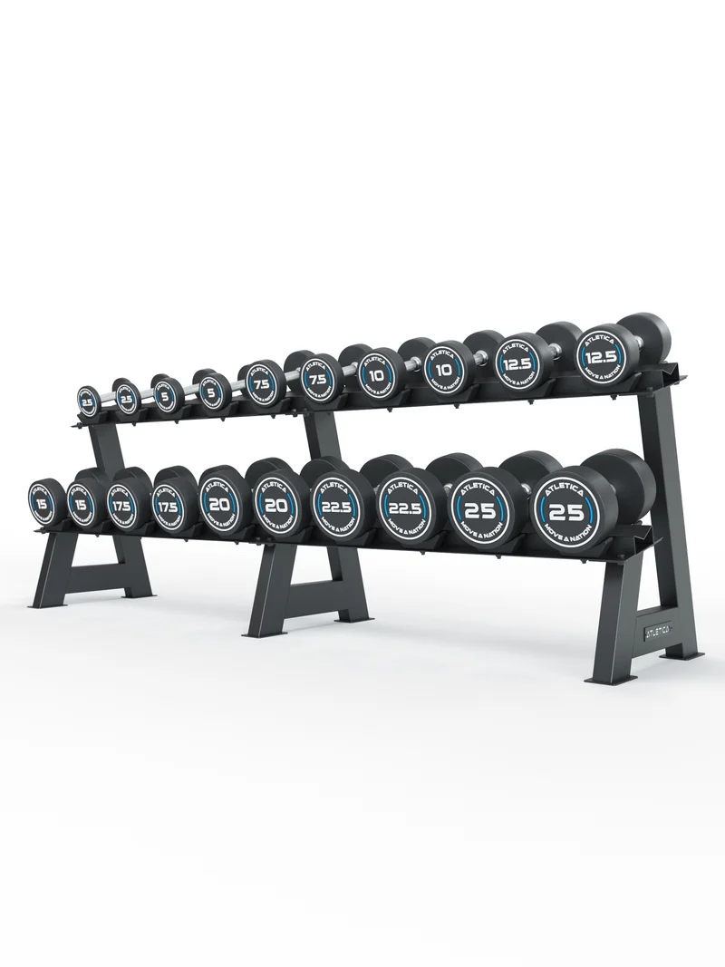 Rundhanteln PRO | Set 4 - All-In Low | 2.5 - 25kg | inkl. Ablage