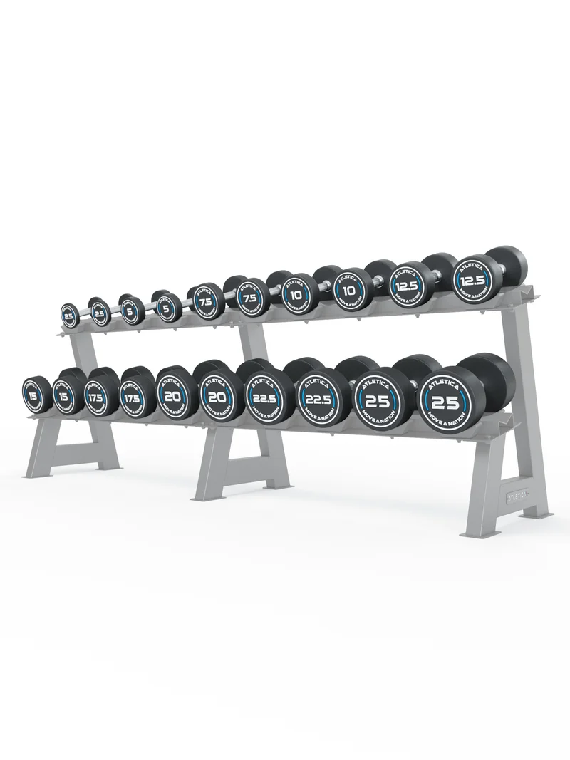 Rundhanteln PRO | Set 4 - All-In Low | 2.5 - 25kg | inkl. Ablage
