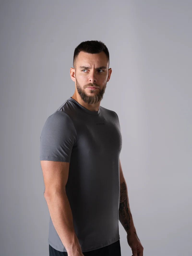 Flex Train T-Shirt | CastleRock Grey