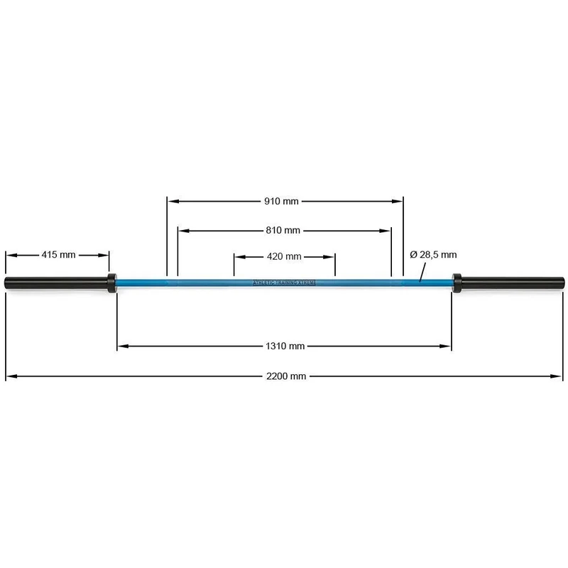 ATX® Multi Power Bar 220 cm x 50 mm - Cerakote (Steel Blue)