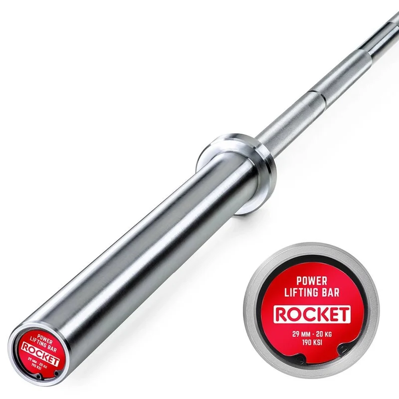 ATX® Powerlifting Bar 220 cm x 50 mm Bright Zinc - Rocket Series
