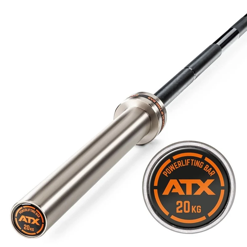 ATX® Powerlifting Bar 220 cm x 50 mm - Black Oxid/Chrom