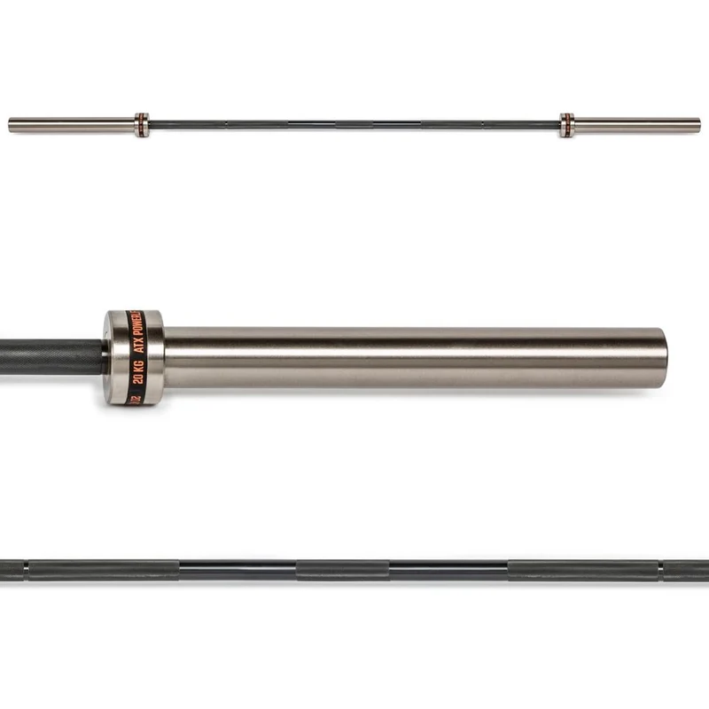 ATX® Powerlifting Bar 220 cm x 50 mm - Black Oxid/Chrom