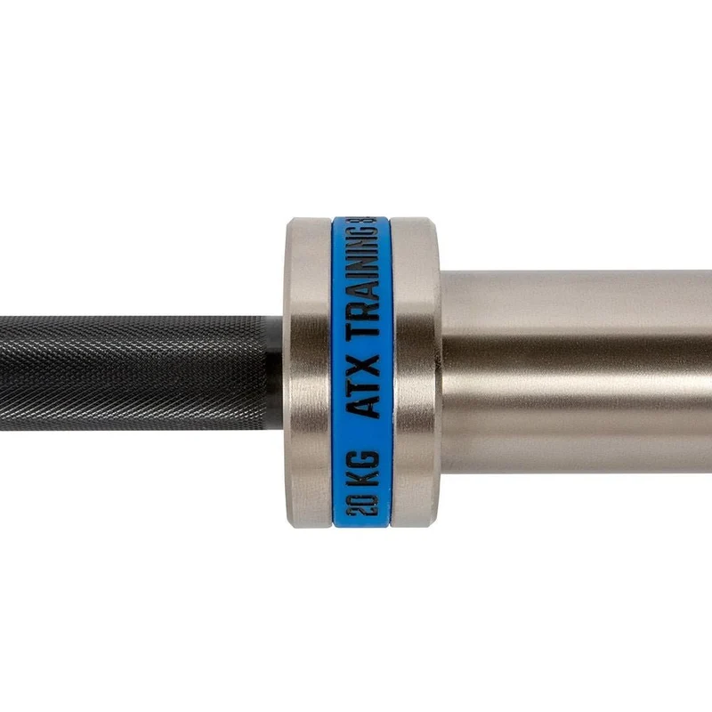 ATX® Olympic Hybrid Training Bar 220 cm x 50 mm - Black Oxid / Chrom