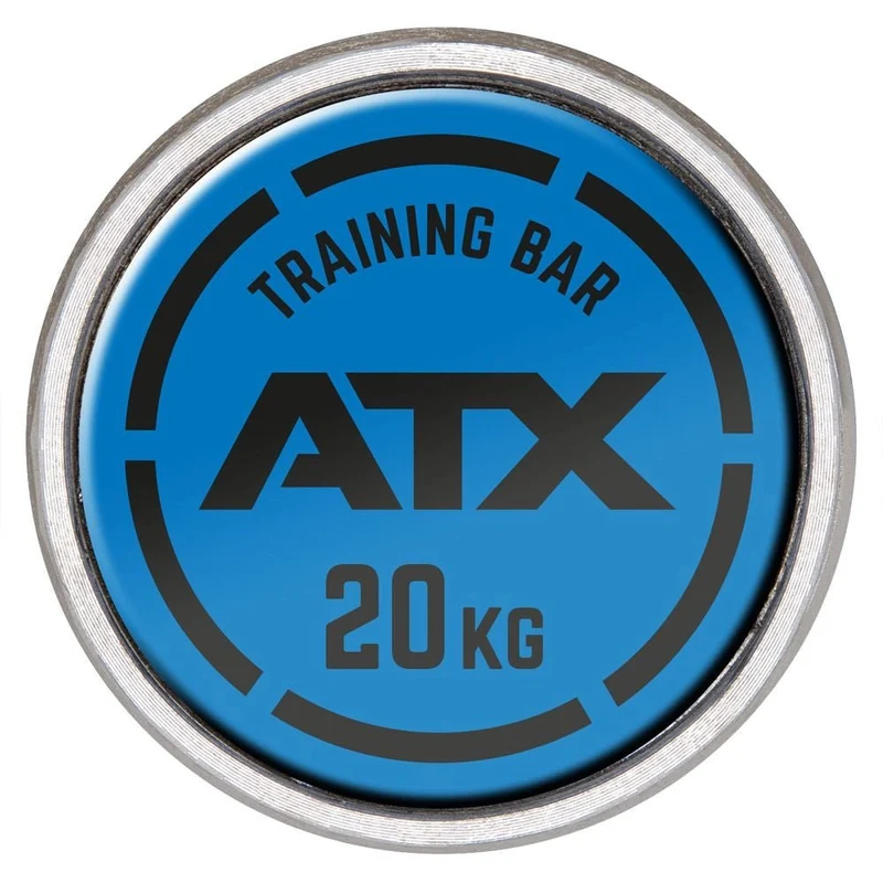 ATX® Olympic Hybrid Training Bar 220 cm x 50 mm - Black Oxid / Chrom