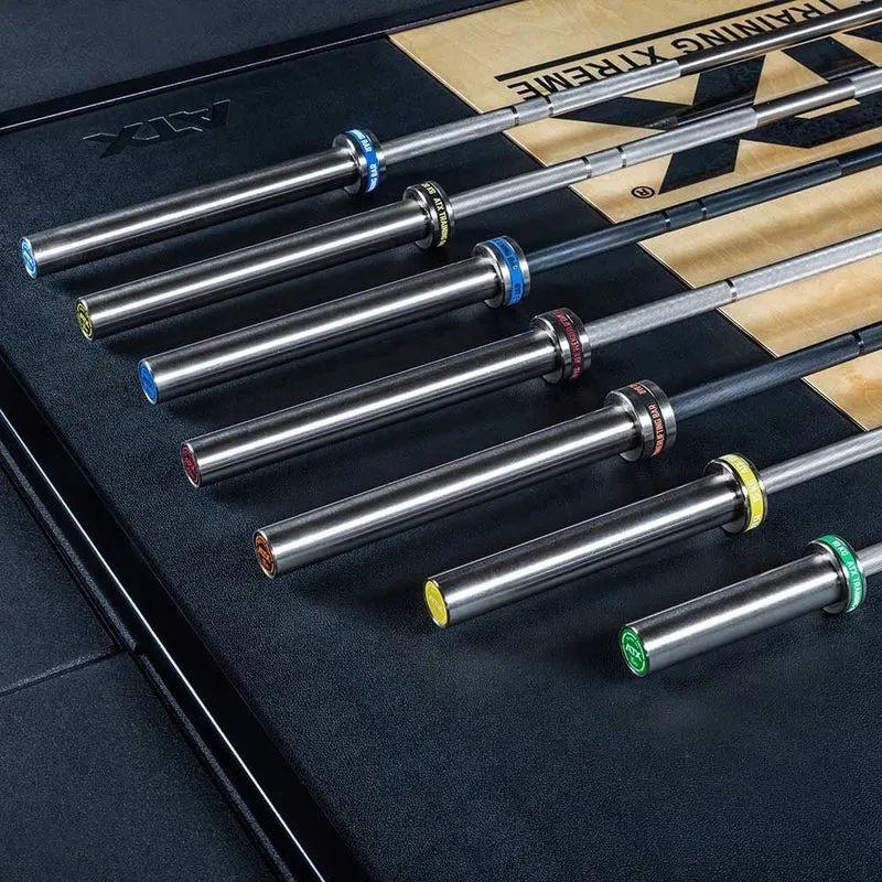 ATX® Olympic Hybrid Training Bar 220 cm x 50 mm - Black Oxid / Chrom