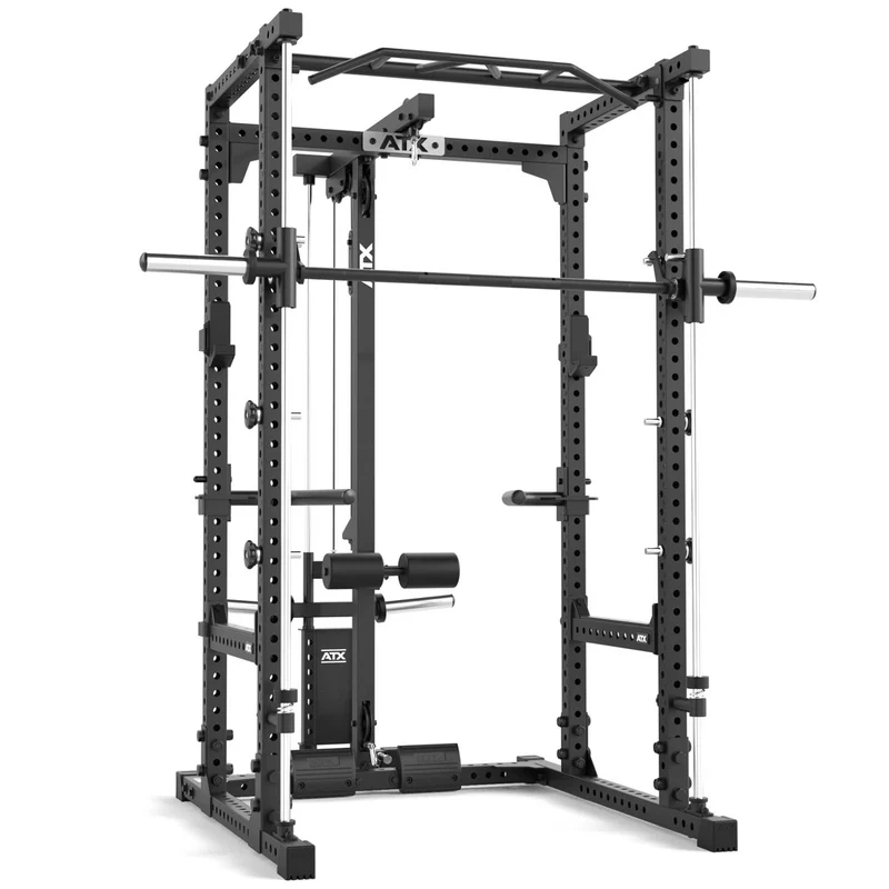 ATX® Power Rack Komplettstation 660 Höhe 215 cm - mit Plate Load Latzug & Multipresse