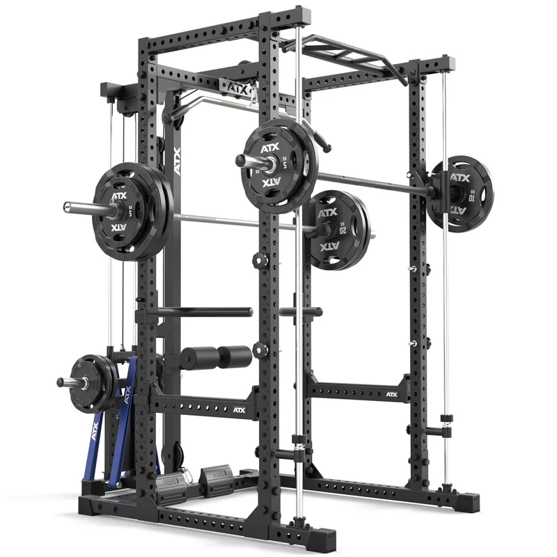 ATX® Power Rack Komplettstation 660 Höhe 215 cm - mit Plate Load Latzug & Multipresse