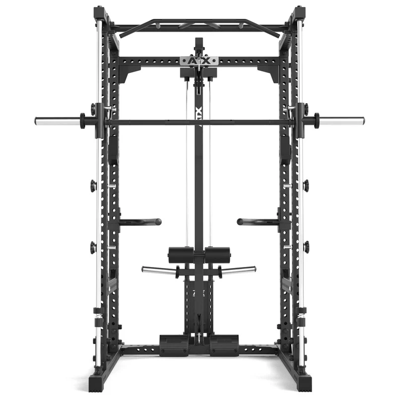 ATX® Power Rack Komplettstation 660 Höhe 215 cm - mit Plate Load Latzug & Multipresse