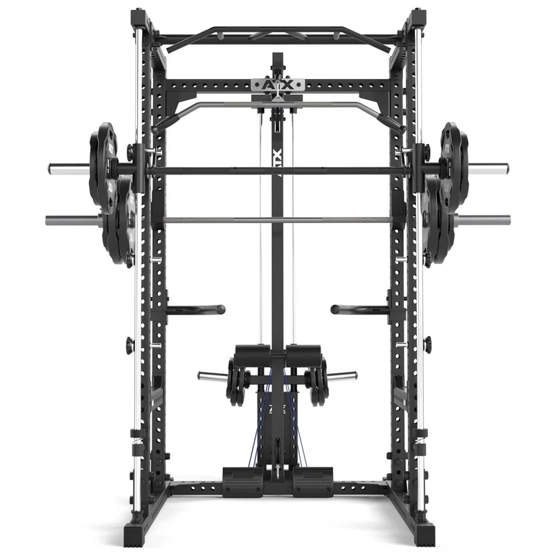 ATX® Power Rack Komplettstation 660 Höhe 215 cm - mit Plate Load Latzug & Multipresse