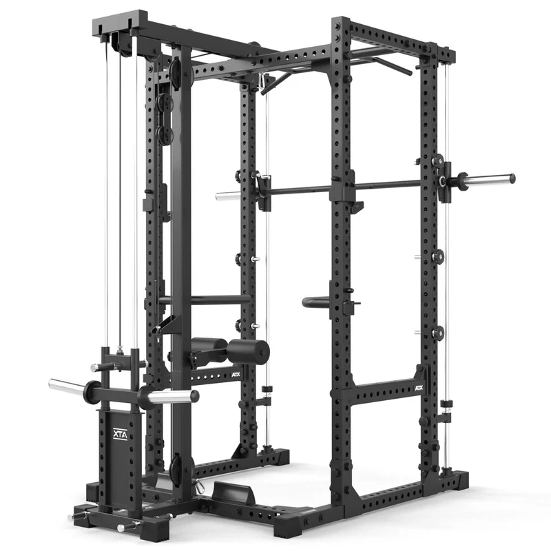 ATX® Power Rack Komplettstation 660 Höhe 215 cm - mit Plate Load Latzug & Multipresse