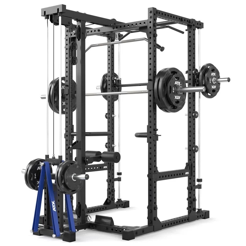 ATX® Power Rack Komplettstation 660 Höhe 215 cm - mit Plate Load Latzug & Multipresse