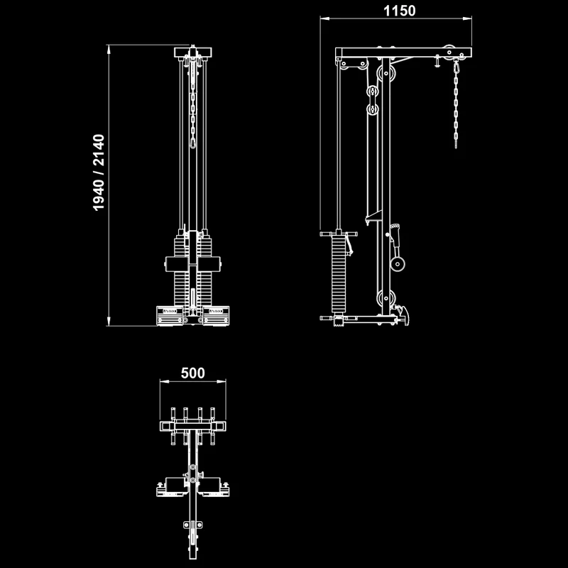 ATX® Latzug Option - Steckgewichte - zu PRX-640/660