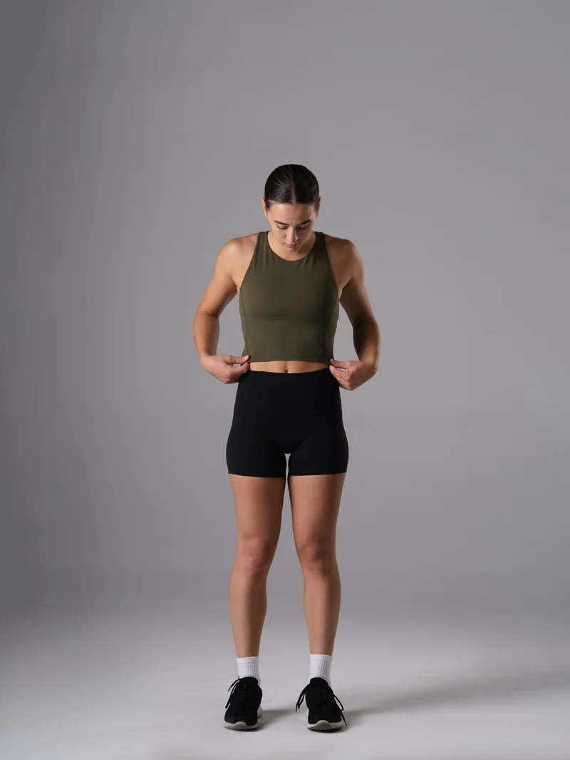 Power Form Tank Top Bra | Olive Night