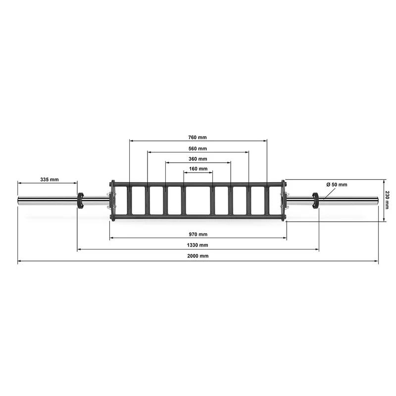 ATX® Parallel Multi Grip Bar - 200 cm x 50 mm
