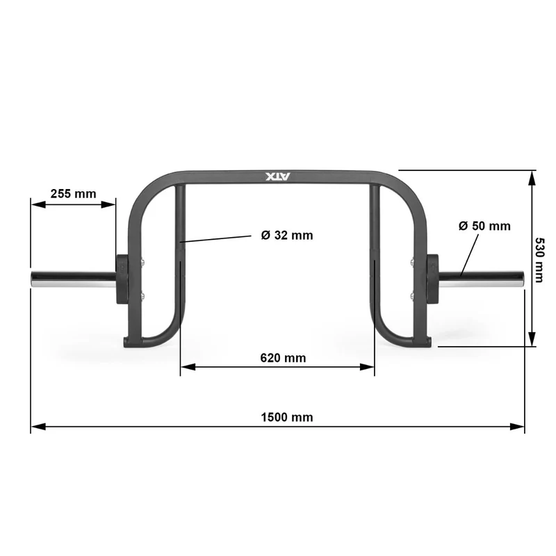 ATX® Open Hex Bar Compact 50 mm x 150 cm