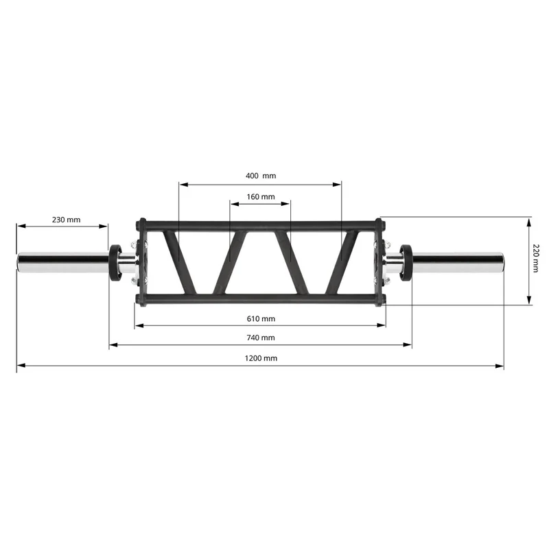 ATX® Short Multi Grip Bar 120 cm x 50 mm