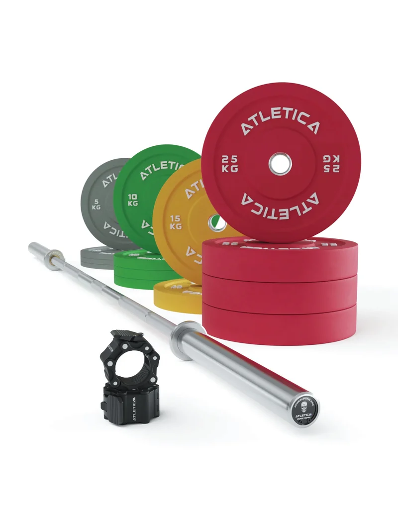 Langhantel Set | Beta Powerlifting | 190kg Color Bumper