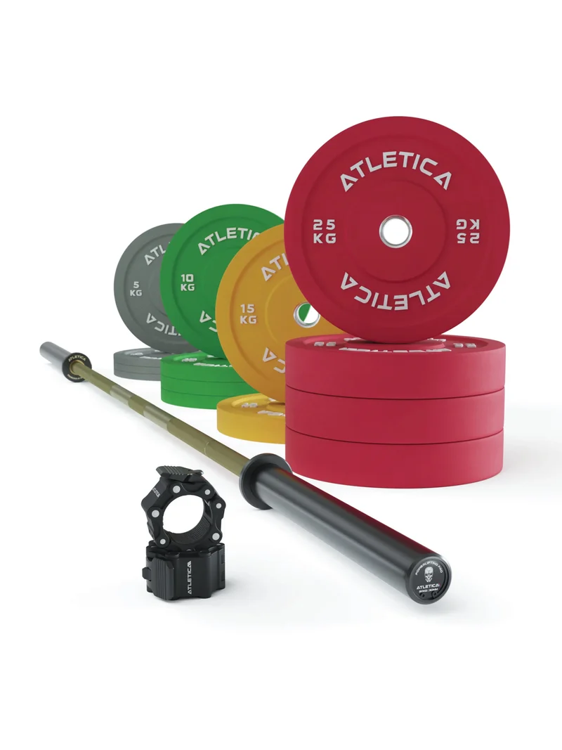 Langhantel Set | Beta Powerlifting | 190kg Color Bumper