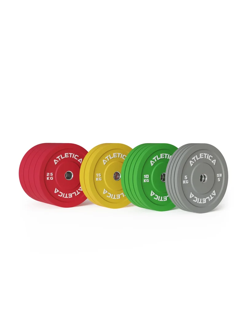 Langhantel Set | Beta Powerlifting | 190kg Color Bumper | Military Green