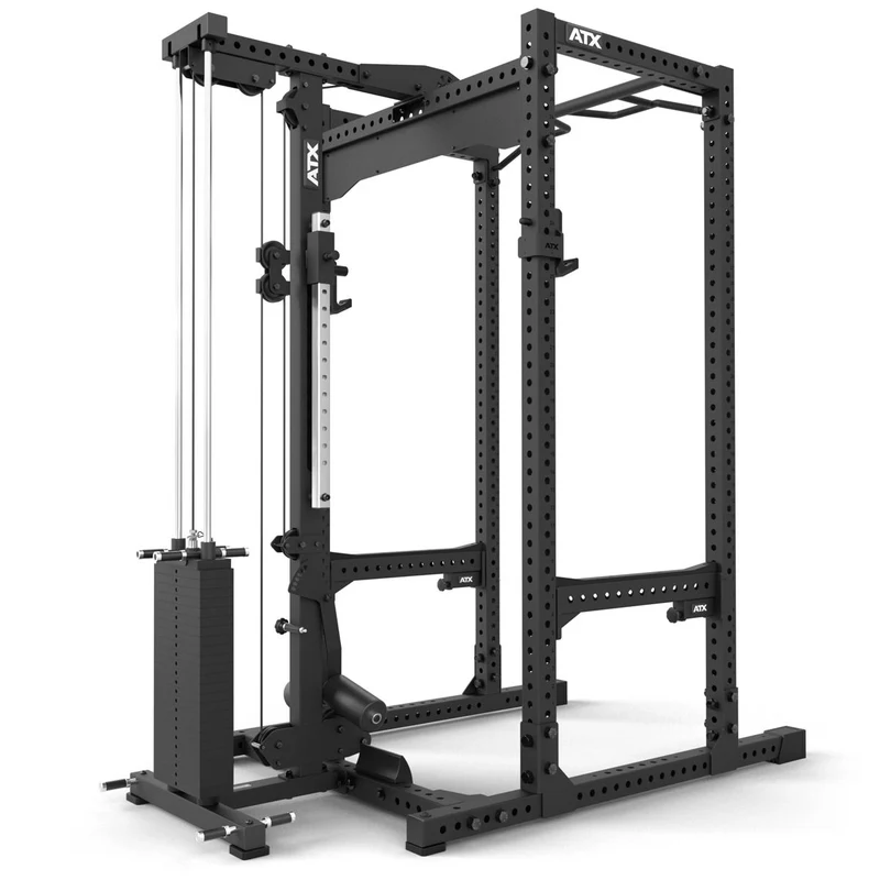 ATX® Power Rack PRX-780 mit Latzug - 125 kg Steckgewichte