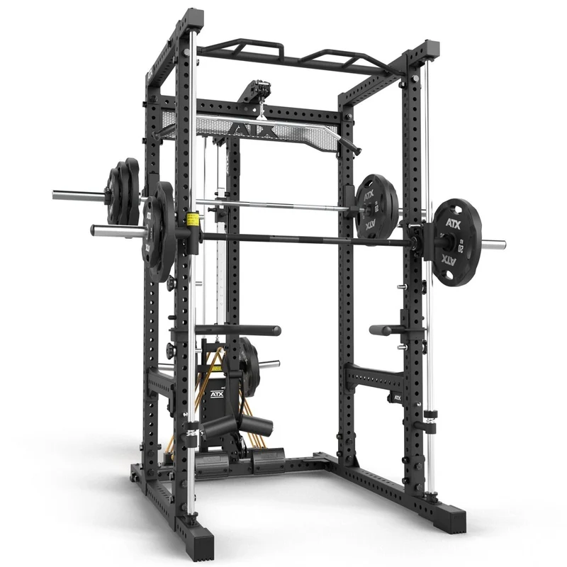 ATX® Power Rack Komplettsystem mit Latzug-Plate Load + Multipresse