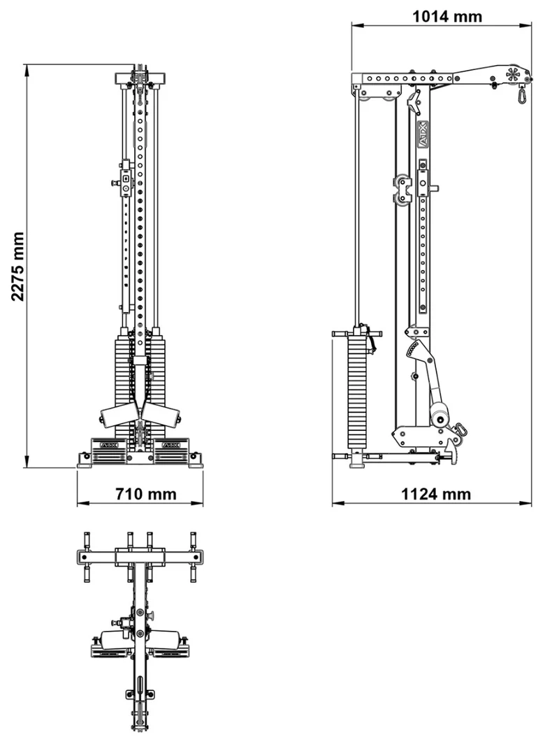 ATX® Latzugoption LTO-780 - 125 kg Steckgewichte