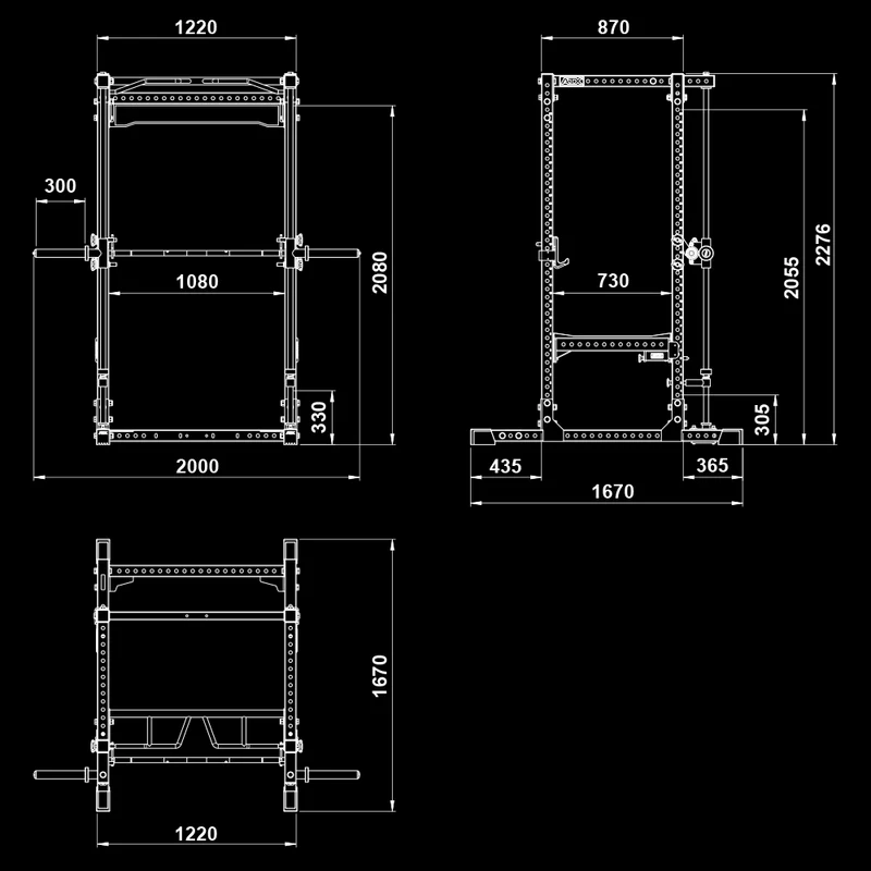 ATX® Power Rack 780 mit Multipresse