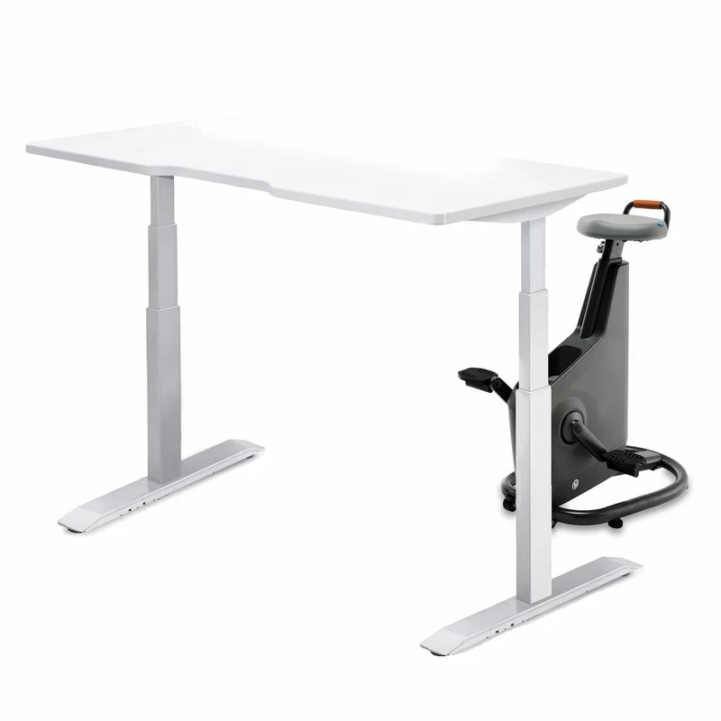 LifeSpan Ampera Bike Desk Space Grey with Standing Desk