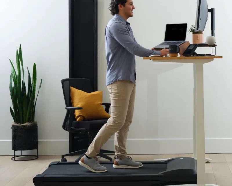 LifeSpan TR1200 Power Treadmill Desk with Standing Desk and Smart Console SC130
