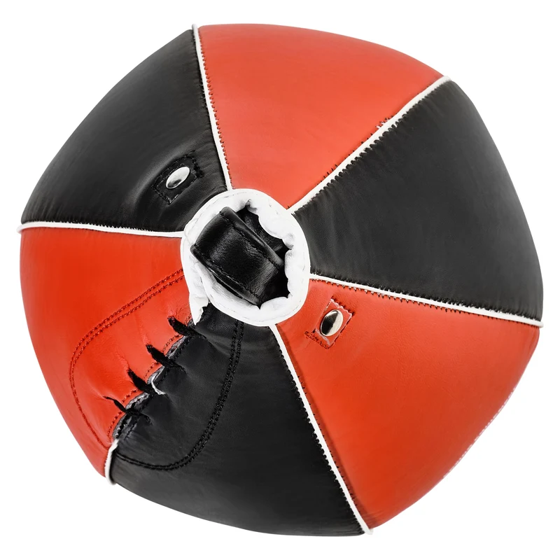Boxbirne aus Echt-Leder medium black/red
