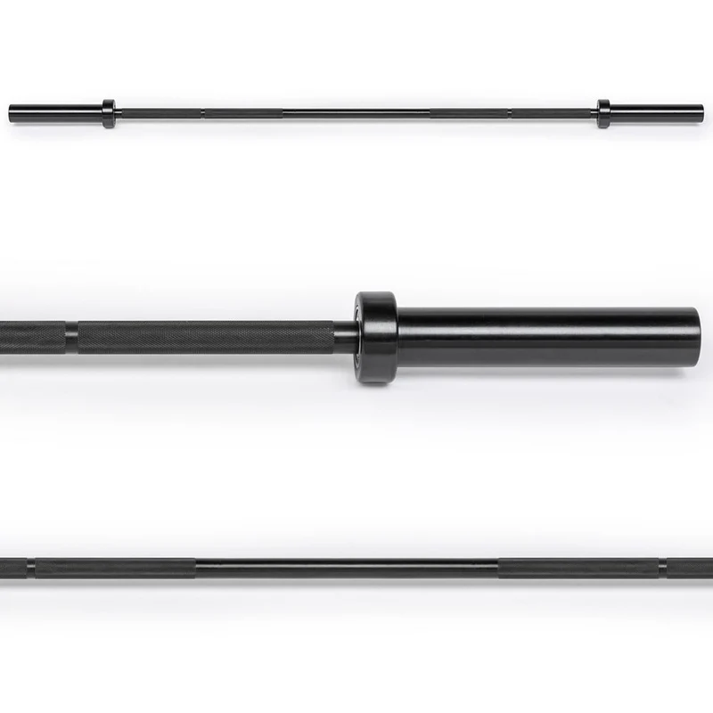 Langhantelstange Black Oxid 185 cm x 50 mm - mit Kugellagerung - Athletic Series