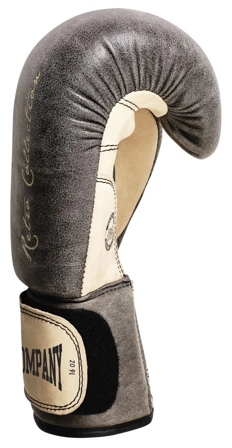Retro Boxhandschuhe aus Rindsleder mit Belüftungssystem